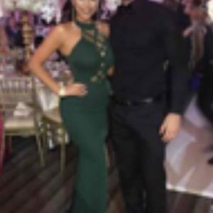 Windsor Emerald Green Crepe Dress